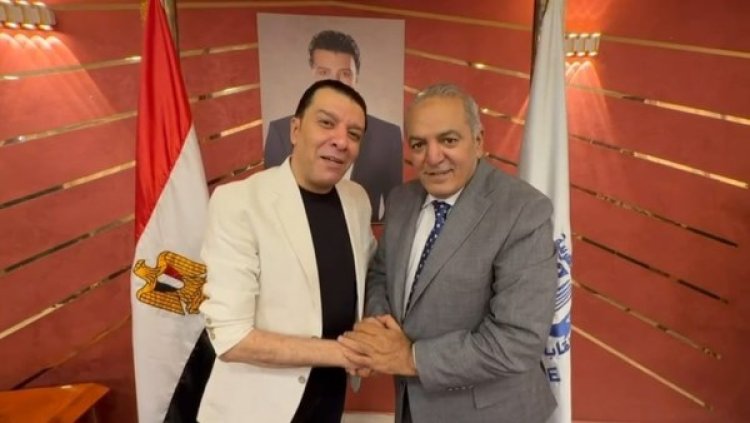 مصطفى كامل يستقبل نقيب الفنانين الأردني لبحث التعاون بين النقابتين