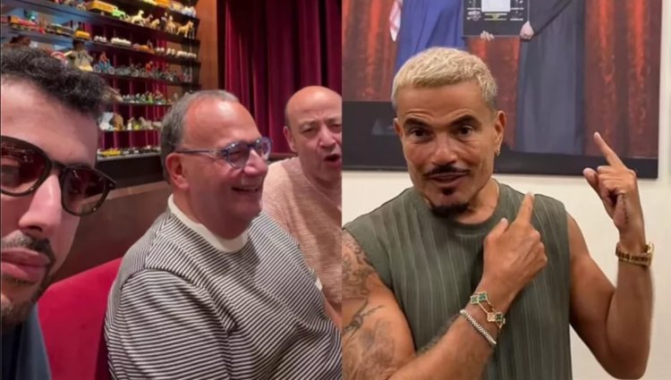 بسبب عمرو دياب..  تركي آل الشيخ  يمازح عمرو أديب
