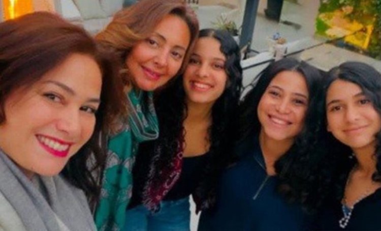 أحدث ظهور لـ هند صبري مع بناتها بعد تألقها الرمضاني