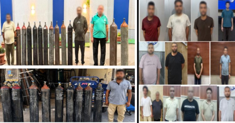 997 إسطوانة هيليوم غير مرخصة.. ضبط مصدر انفجار مول التجمع الخامس