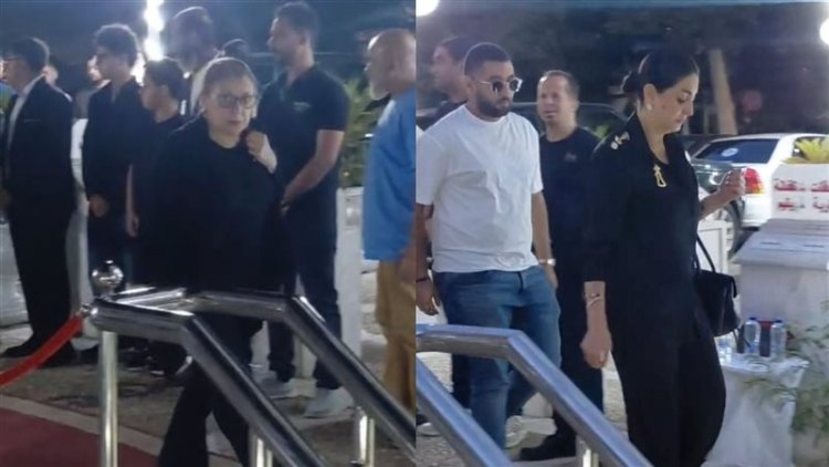 أبرزهم وفاء مكي وفتوح أحمد.. نجوم الفن في عزاء الفنانة سهام جلال  بمسجد حسين صدقي في المعادي