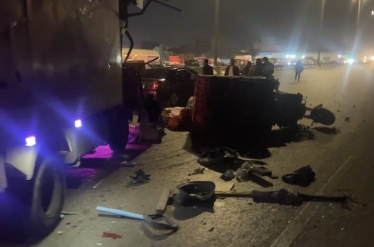 حادث مروع على دائري السلام.. مقطورة تدهس عدة سيارات