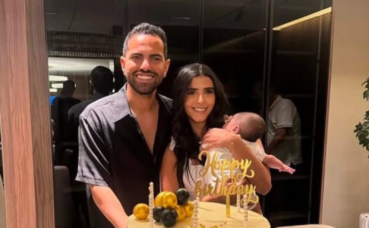 عمره 6 شهور.. ابن ريم سامي في العناية المركزة بعد إصابته بكسر في الجمجمة