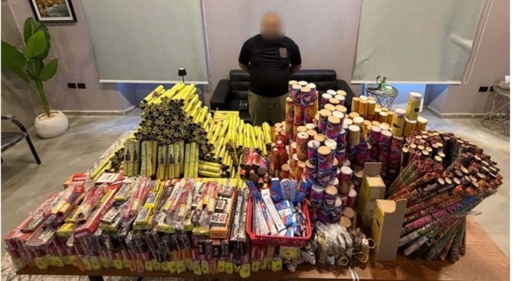 القبض على شخص بحوزته 500 ألف قطعة ألعاب نارية بالإسكندرية 