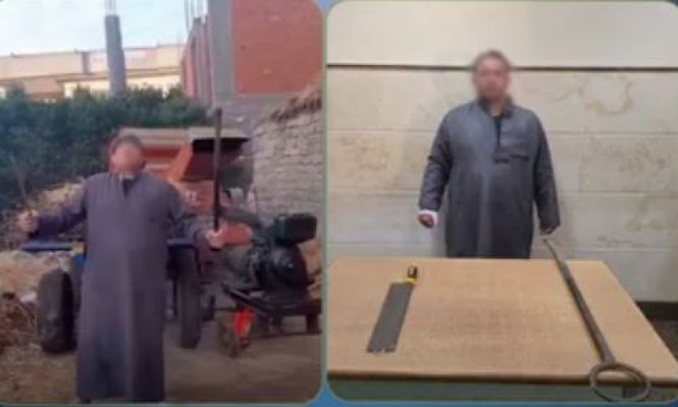 سب الداخلية وتعدى لفظياً على شخص.. الأمن يكشف تفاصيل فيديو لشخص يلوح بسلاح أبيض  بدمنهور