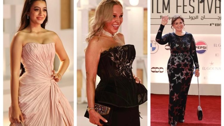 نجوم الفن يتألقون على ريد كاربت الجونة السينمائي