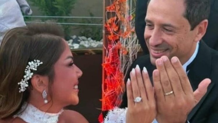 نجوم الفن والإعلام يشاركون الإعلامي أحمد سالم احتفاله بعقد قرانه على رشا بدوي