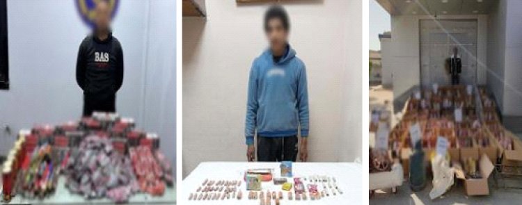 "الداخلية" تضبط مليوني قطعة ألعاب نارية في حملة مواجهة "الصواريخ"