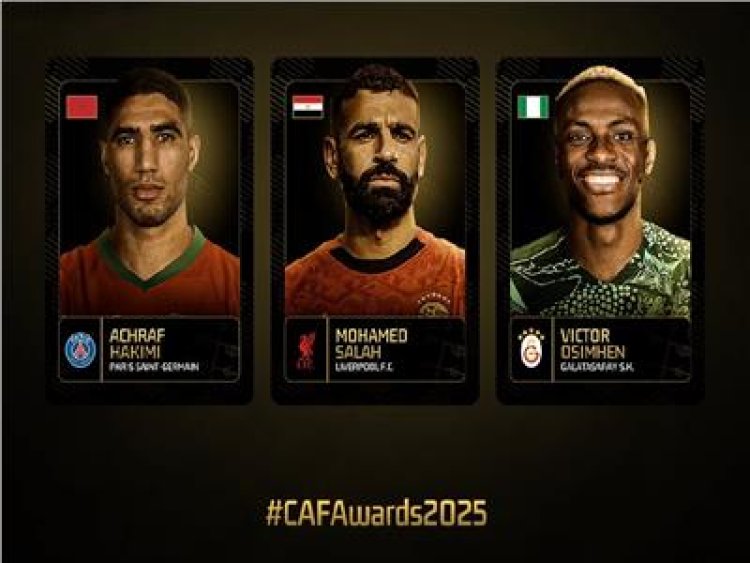 صلاح ينافس حكيمي وأوسيمين على جائزة أفضل لاعب إفريقي