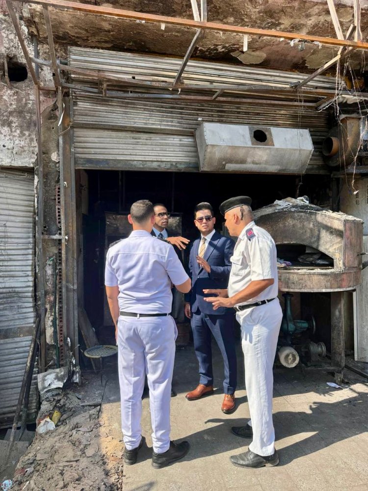 النيابة الإدارية تعاين موقع حريق مخبز أسوان وتكشف تفاصيل أولية عن أسباب الحادث