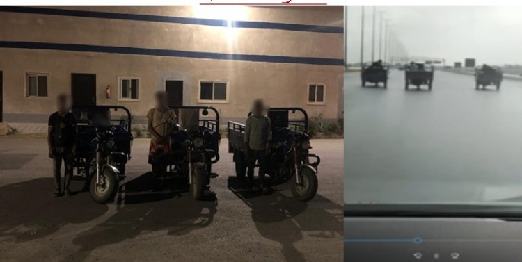 القبض على قائدى 3 تروسيكلات لأداء حركات استعراضيه خلال سباق على طريق الإسماعيلية