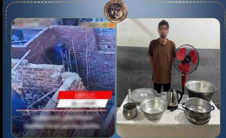 القبض على لص لسرقته  4 حلل وكاتل ومروحة من شقة جاره بالمنوفية