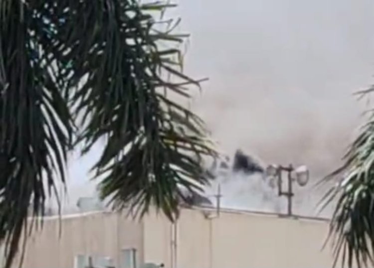 نشوب حريق  في فرع النادي الأهلي بمدينة نصر