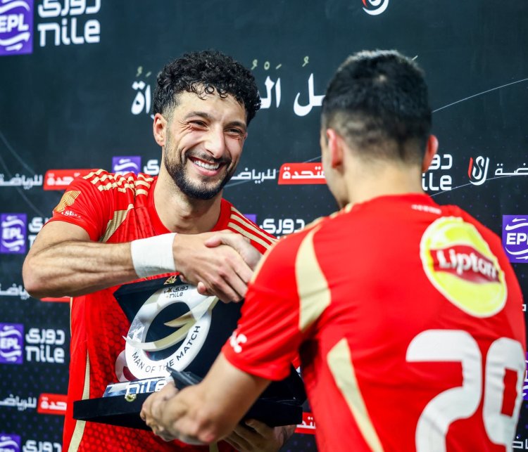 وسام أبو على رجل مباراة الأهلي والمصري