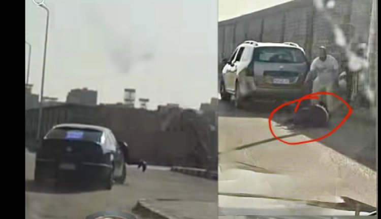 البحث عن قائد سيارة سحل فرد مرور عدة أمتار على الأوتوستراد