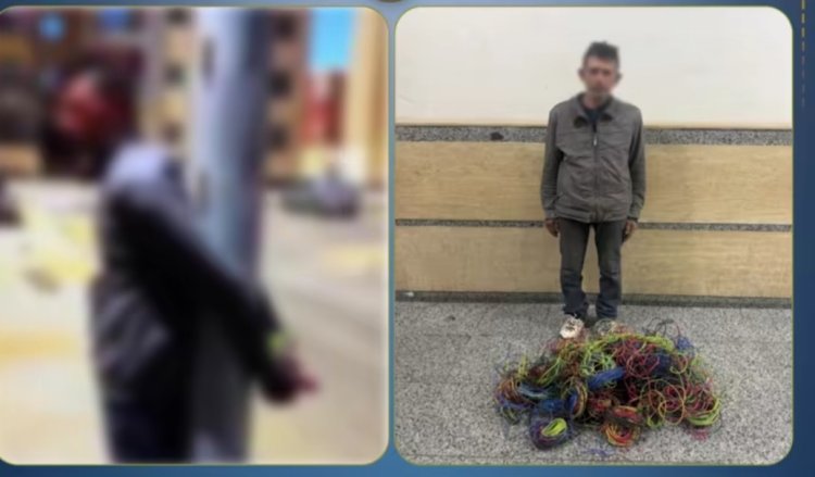 "ربطوه فى العامود "...القبض على لص الأسلاك بأكتوبر 