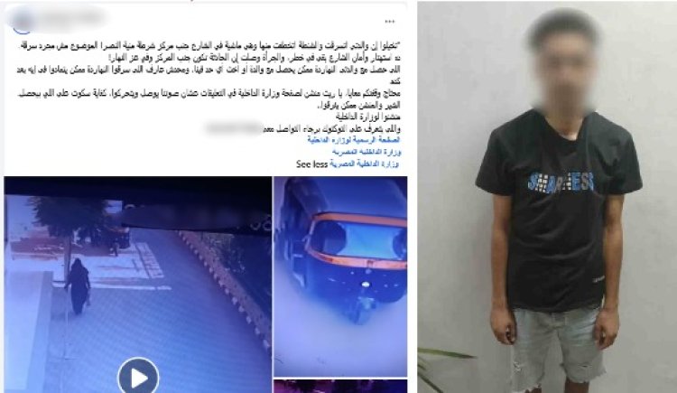 ضبط سائق "توك توك" سرق حقيبة سيدة بأسلوب الخطف في الدقهلية