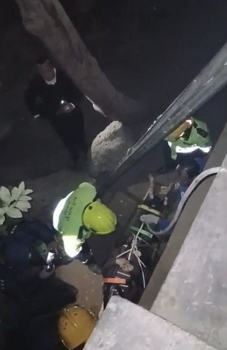 استجابة فورية لاستغاثة مواطن.. الحماية المدنية تنقذ شخصاً سقط من سور كورنيش ترعة الإسماعيلية بالمطرية