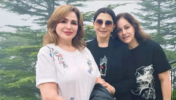 إلهام شاهين تستمتع برحلة في جبل لبنان برفقة ماجدة الرومي وليلى علوي