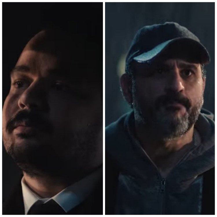 أكرم حسني ومصطفى غريب يخطفان الأنظار في وسط البلد لإعلان إحدى الشركات