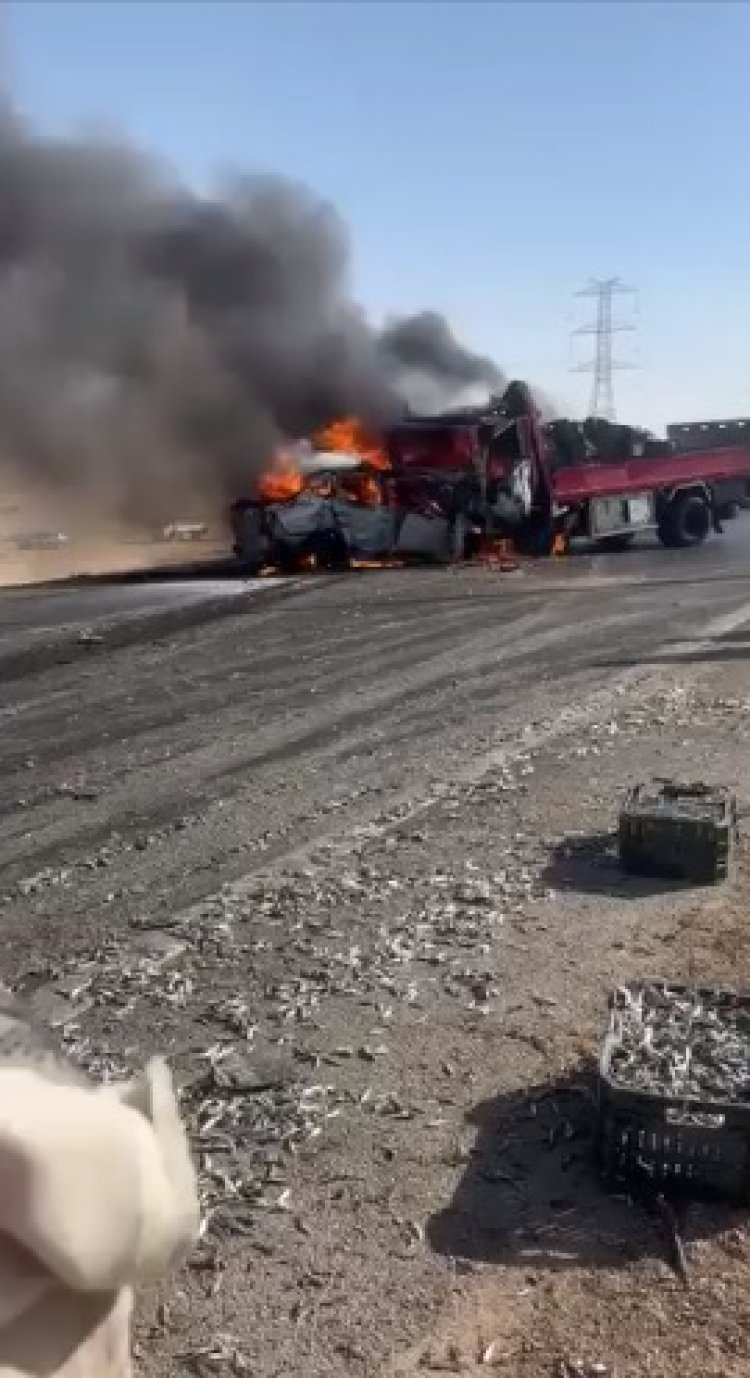 ضحايا حادث تصادم سيارتين مستشارىن بمحكمة ديروط  بمحافظة أسيوط