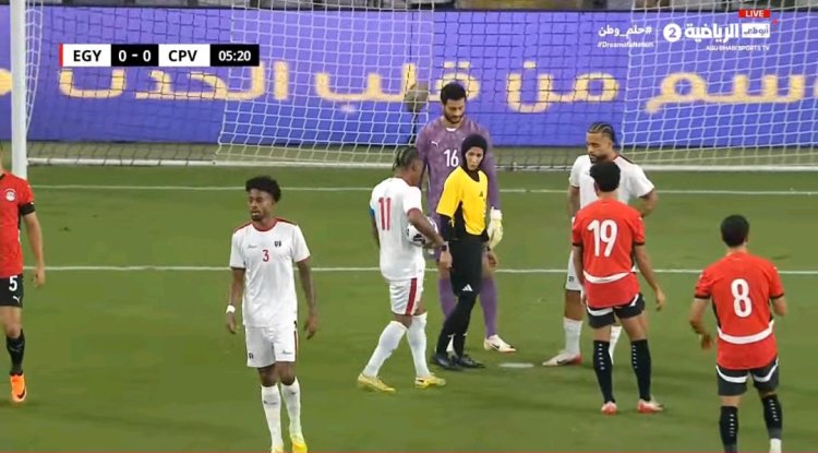 منتخب مصر يتأخر بهدف أمام الرأس الأخضر في الشوط الأول