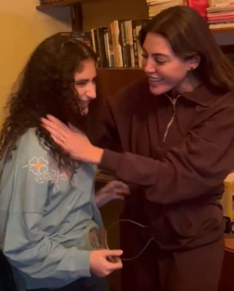 ريهام حجاج تحتفل بعيد ميلاد جالا عادل في لوكيشن «توابع»