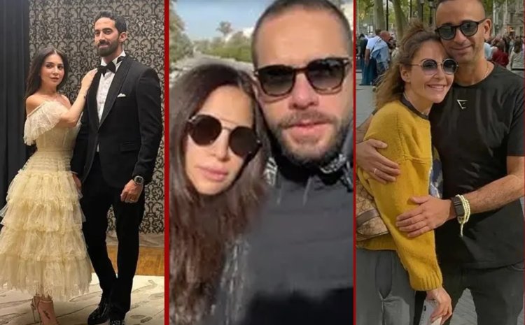 أحلى 3 عرائس في الوسط الفني: منة شلبي ومي عز الدين وآمال ماهر يتألقن مع أزواجهن