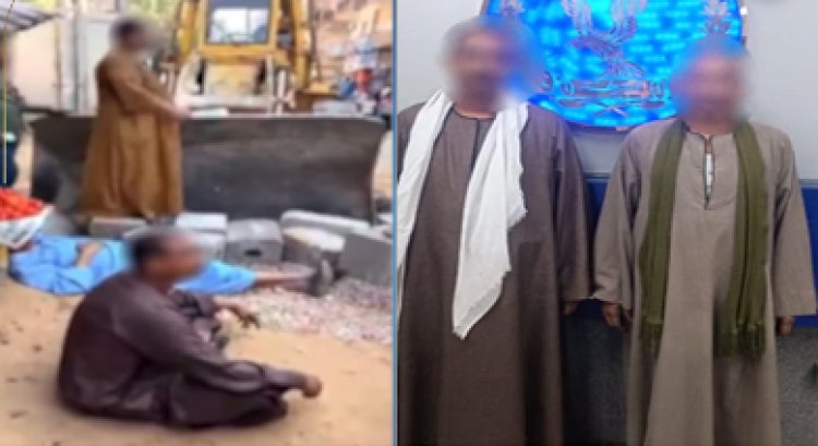 القبض على شخصين لتعديهما على عاملين لوقف أعمال الرصف بأحد شوارع سوهاج