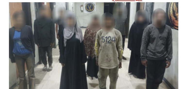 ضبط 10 متهمين يستغلون 10 أطفال في أعمال التسول
