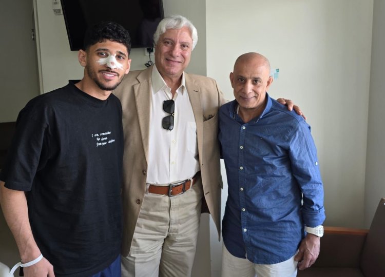 بعد إصابته أمام الزمالك.. عبدالناصر محمد يزور "قطة" في المستشفى