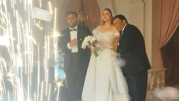 الصور الأولى من حفل زفاف ابنة محمد فؤاد