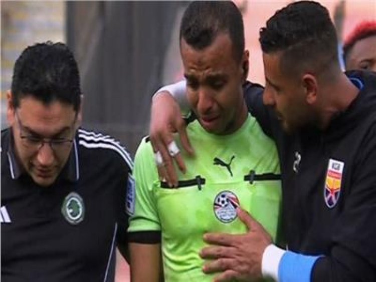 اتحاد الكرة يعلن إصابة الحكم مصطفى الشهدي بقطع في الرباط الصليبي