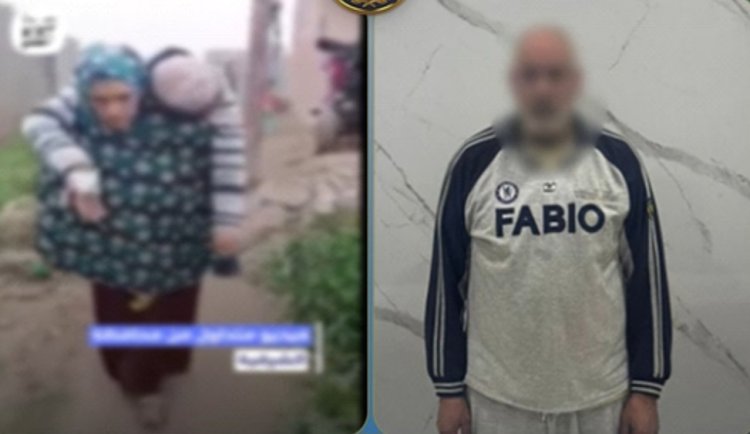 الداخلية تنهي مأساة سيدة الشرقية وتضبط جارها المتسبب في حملها نجلها القعيد على ظهرها