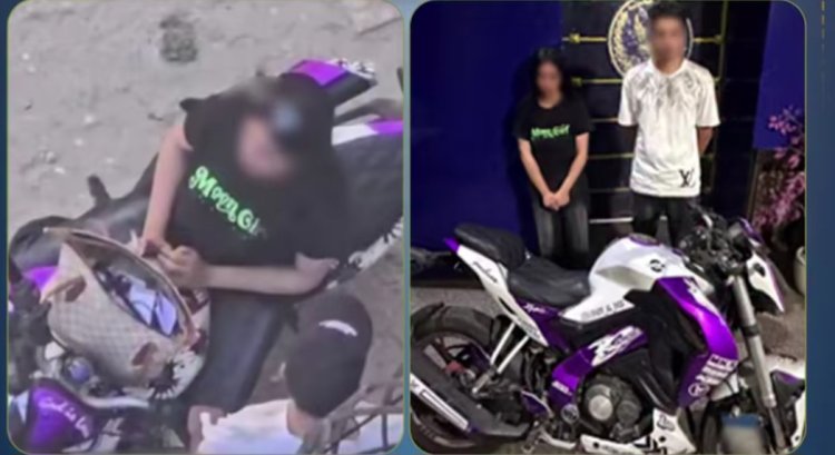 " بنفس الهدوم"...ضبط شخص وفتاة بالإسكندرية ظهروا بمقطع فيديو يتعاطون المخدرات على دراجة نارية