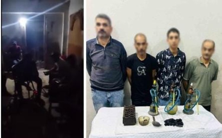ضبط مقهى لتعاطي المخدرات في دمياط