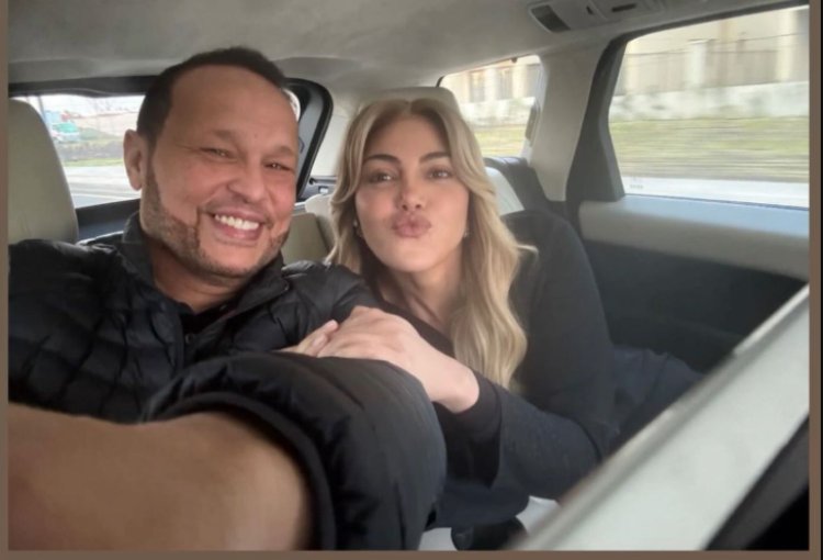 بشخصية شهيرة خطاب .. صورة طريفة تجمع بين  ريهام حجاج ورجل الأعمال محمد حلاوة 