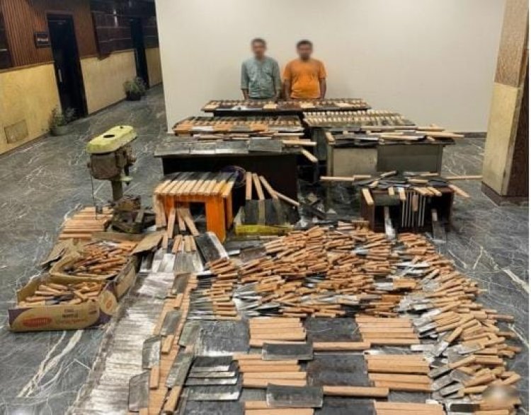 ضبط شخصين بالجيزة لإدارتهما ورشة لتصنيع الأسلحة البيضاء بدون ترخيص