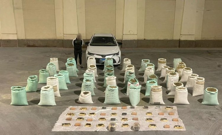 سقوط عنصر إجرامي بحوزته 1,5 طن حشيش  بـ 95 مليون جنيه فى الإسماعيلية 