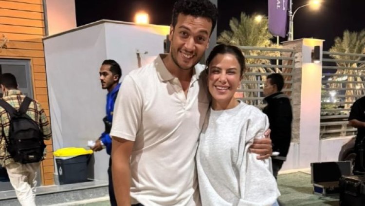 أحمد عبد الوهاب ينهي تصوير "ورد على فل وياسمين" مع صبا مبارك