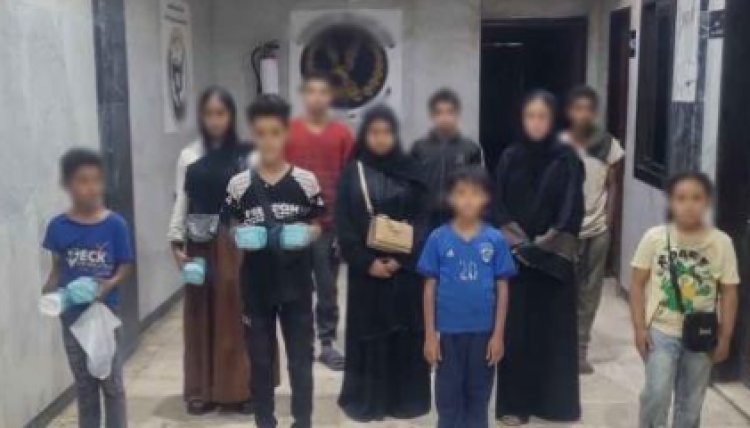 القبض على رجل وسيدتين أستغلوا 14 طفل فى أعمال التسول 