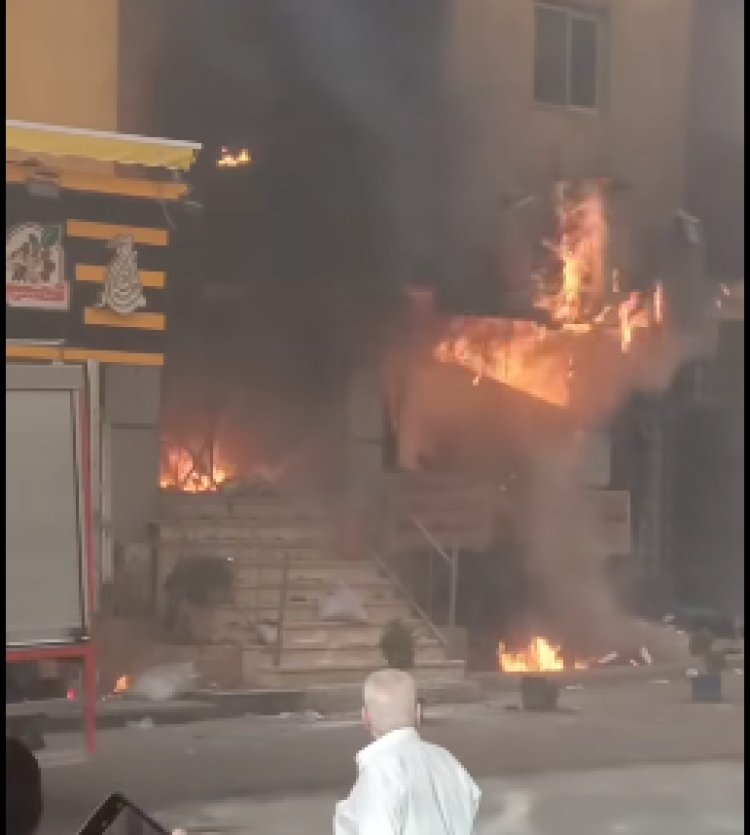 إخماد حريق التهم محل ملابس بمنطقة حدائق حلوان