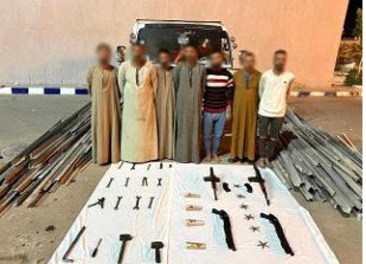 سقوط أخطر تشكيل عصابي لسرقة أبراج الكهرباء في أسيوط 