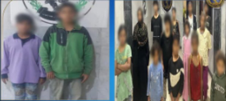 ضبط 21 رجل وسيدة إستغلوا 26 طفل فى التسول بشوارع مدينة نصر والنزهة