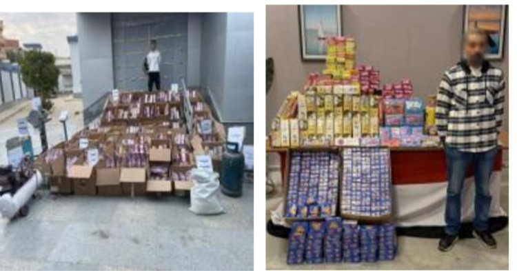 الأمن العام يضبط مليون قطعة ألعاب نارية