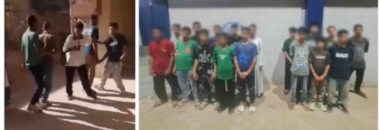 القبض على 17 طالب بعد مشاجرة طاحنة بينهم داخل  مدرسة بأسيوط 