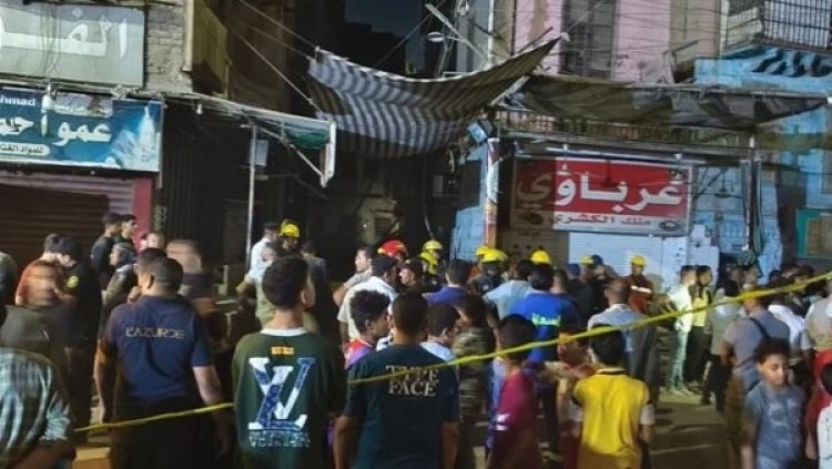 مصرع سيدة في انهيار عقار من 3 طوابق بالمنيا.. انتشال جثمانها من أسفل الأنقاض