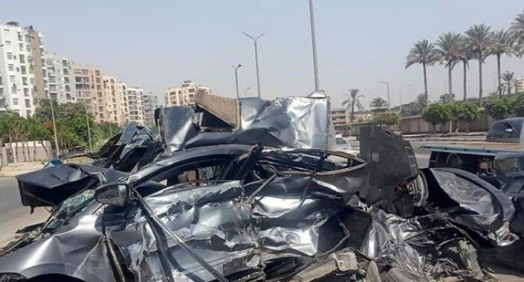 بسبب حادث طريق الدائري تم حبس اثنين من سائقي التريلا وهروب السائق الثالث