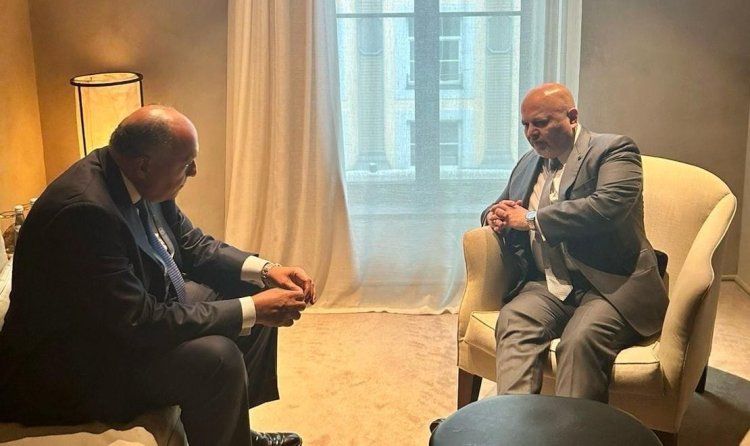 «شكري» يلتقي المدعي العام للمحكمة الجنائية الدولية في ميونخ