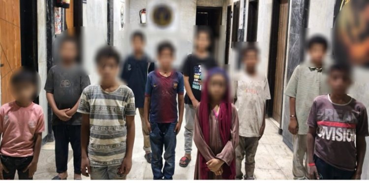 ضبط 11 شخصًا لاستغلال 14 طفلًا في التسول وبيع السلع بالجيزة
